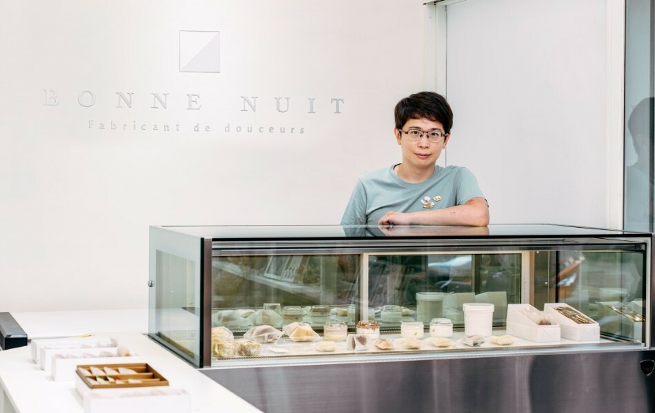 BONNE NUIT 晚安點心坊位於新竹公園旁，店面小巧可愛。