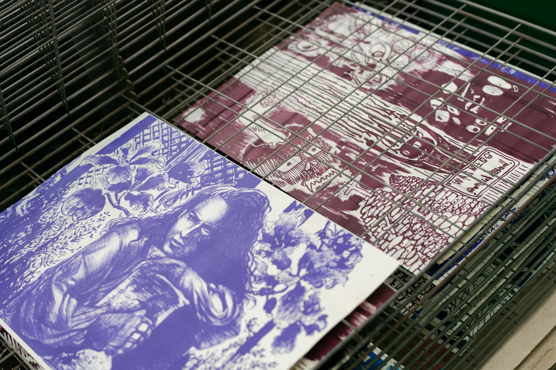 呂燕卿教授本學期「現代版畫」課程的學生作業。